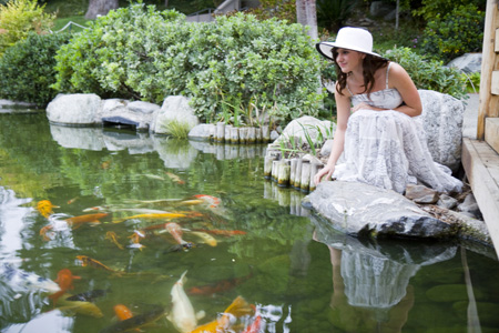 Angela with fish
